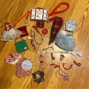 Elf On The Shelf Lot Clothes Boots Suitcase Accessories Retired Items SO Clean!!